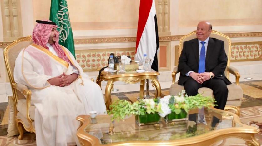 رئيس الجمهورية يلتقي نائب وزير الدفاع السعودي وثمن مواقف المملكة الداعمة لليمن